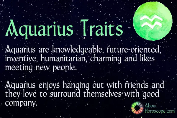 Personality traits of an aquarius man